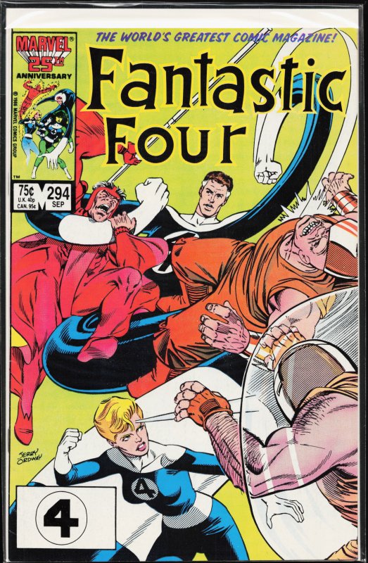 Fantastic Four #294 (1986) Fantastic Four