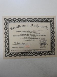 Lady Death: Love Bites Dynamic Forces Wizard Authentic Blue Foil VF+ W/ COA