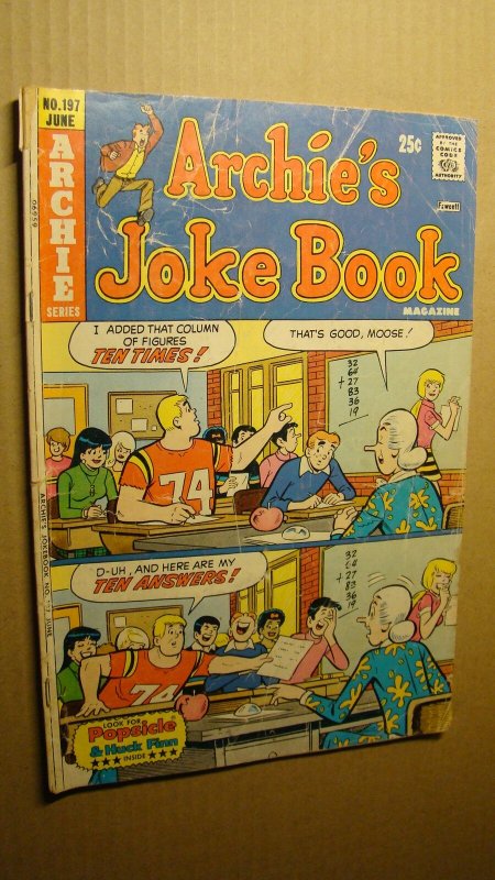 ARCHIE'S JOKE BOOK 197 REGGIE MOOSE JUGHEAD VERONICA