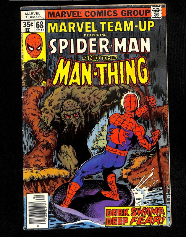 Marvel Team-up #68 Man-Thing Spider-Man!