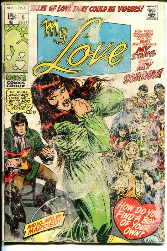 My Love #6 1970-Marvel-Dick Ayers-Sal &John Buscema-Gene Colan-P