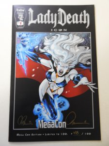 Lady Death Icon #1 Mega Con Edition VF+ Condition! Signed W/ COA!