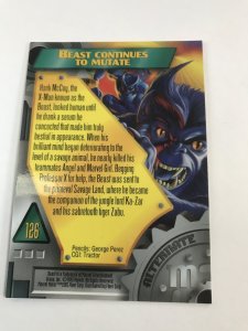 BEAST #126 card : Marvel Metal 1995 Fleer Chromium; NM/M X-men, base