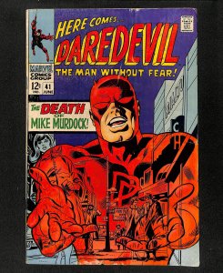 Daredevil #41 Death Of Mike Murdock! Stan Lee & Gene Colan!