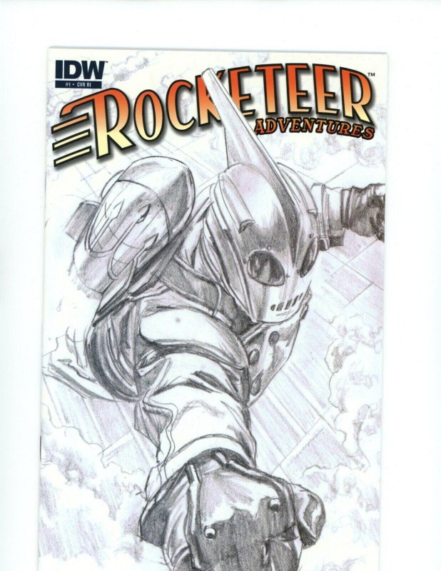 Rocketeer Adventures #1 - Alex Ross 1:10  B & W Sketch Variant. (9.2 OB) 2011