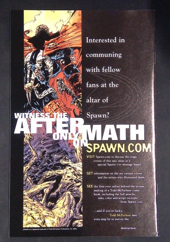 Spawn #100, Nm Capullo Variant Image Comics, 2000