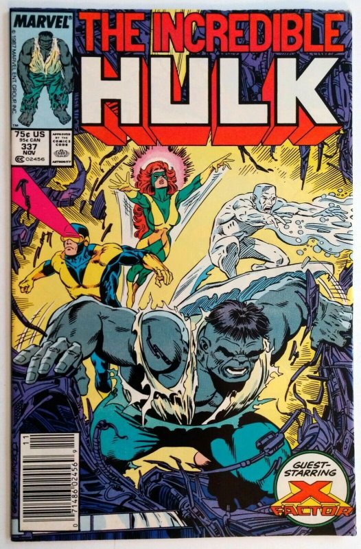 Incredible Hulk #337 NEWSSTAND, X-Factor App 71486024569