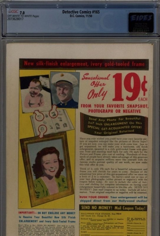 Detective Comics #165 (1950)