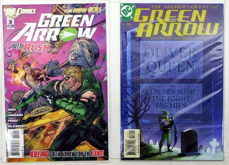 Green Arrow Lot of 2 #16, 4th 3 (2012) DC Comics 1st Print Comic Books