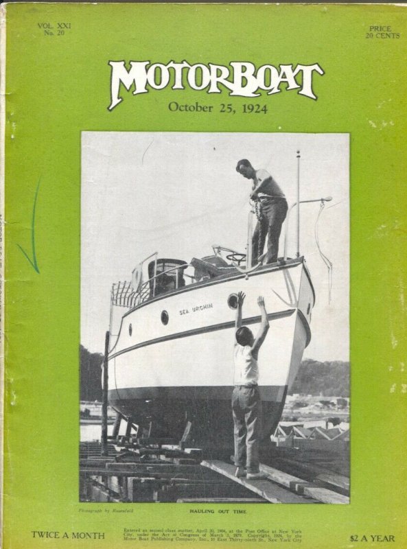 Motor Boat 9/25/1924-The Boat Authority-wood boats-motors-pix-info-Gold Cup N... 