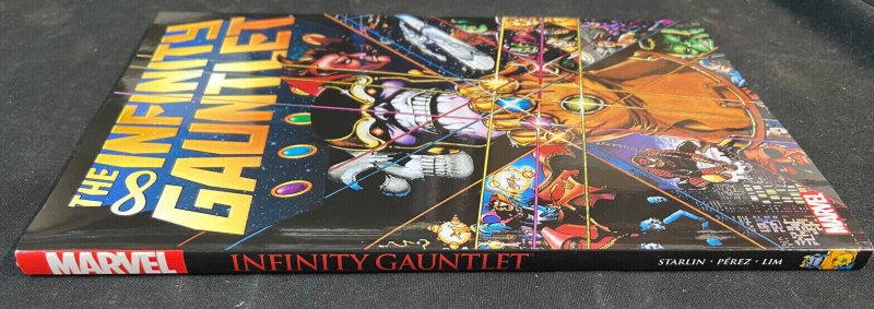 INFINITY GAUNTLET TRADE PAPERBACK JIM STARLIN, GEORGE PEREZ, RON LIM VF/NM