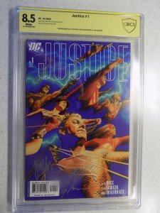 Justice # 1 Signed Alex Ross, Doug Braithwaite, Jim Krueger CBCS 8.5.