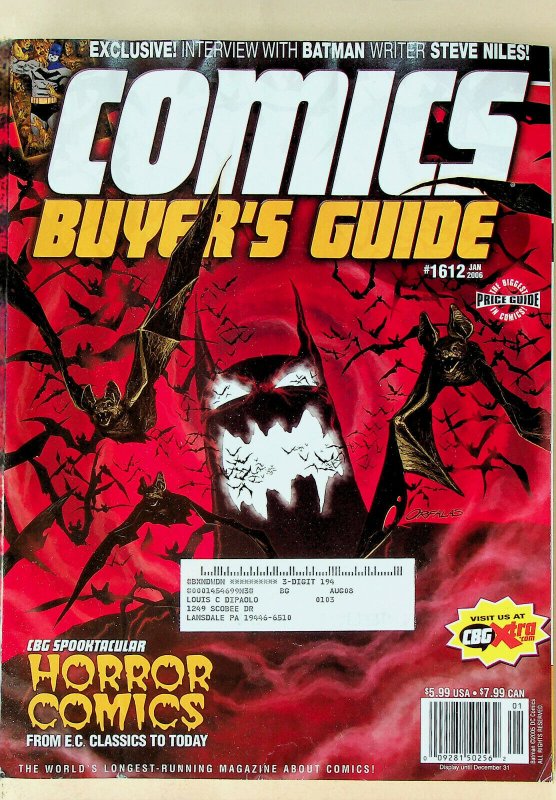 Comic Buyer's Guide #1612 Jan 2006 - Krause Publications 