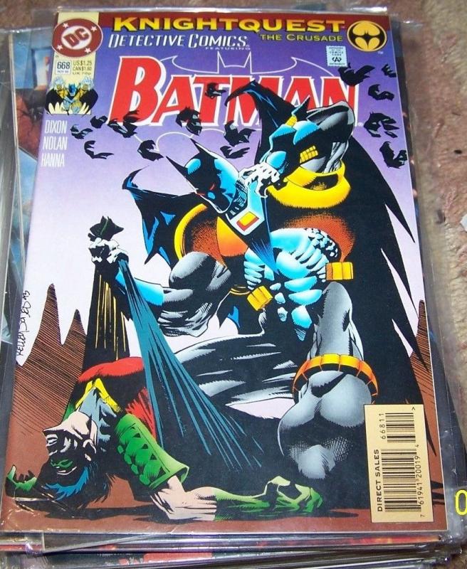 DETECTIVE COMICS  # 668 BATMAN    -KNIGHTQUEST CRUSADE DC  AZRAEL ROBIN**