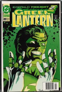 Green Lantern #49 Newsstand Edition (1994) Green Lantern