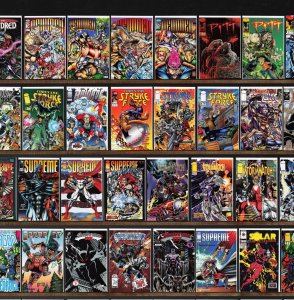 Huge Lot 150+ Comics with Supreme, Savage Dragon, Stormwatch & More!