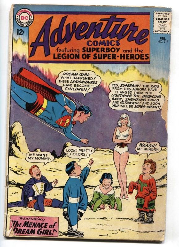 ADVENTURE COMICS #317 comic book SUPERBOY 1st appearance DREAM GIRL