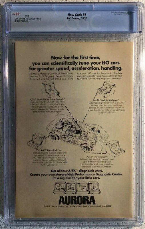 D.C. Comics, New Gods #7, 1st Stepphenwolf, CGC 7.0, OW/White, Look!