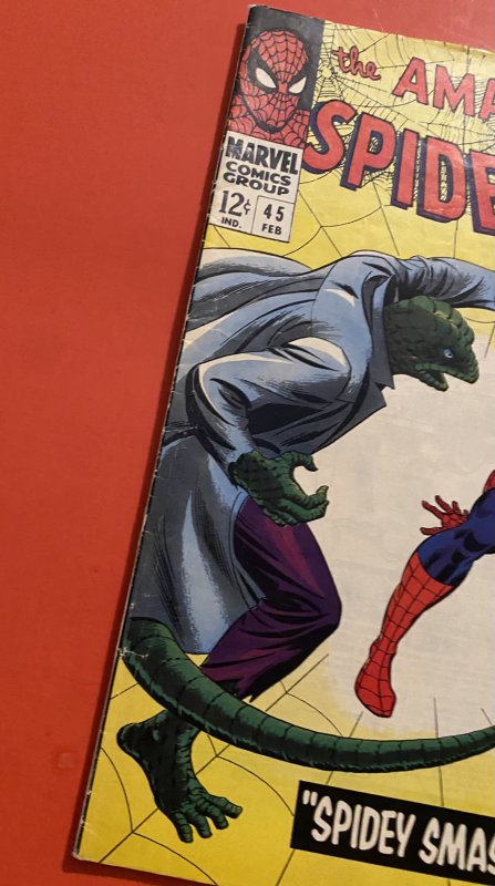 The Amazing Spider-Man #45 (1967) The lizard