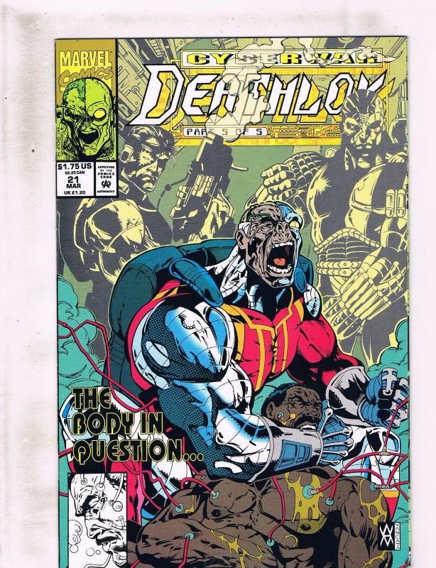 Lot of 5 Deathlok Marvel Comic Book #19 20 21 22 23 KS2