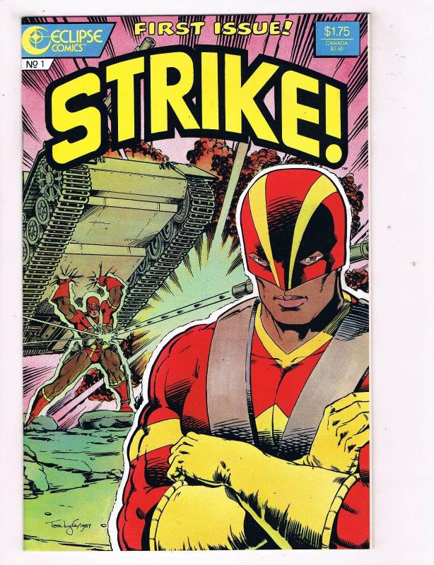 Strike #1 VF Eclipse Comics Comic Book Dixon 1987 DE40 AD14