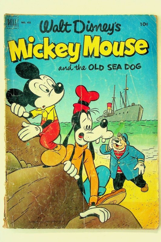Walt Disney's Mickey Mouse #411 Dell Comics Golden Age 1955