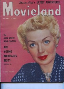 Movieland-Lana Turner-Monty Clift-Groucho Marx-Tony Curtis-Nov-1950