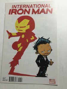 International Iron Man 1 Skottie Young Variant Nm Near Mint Marvel Comics