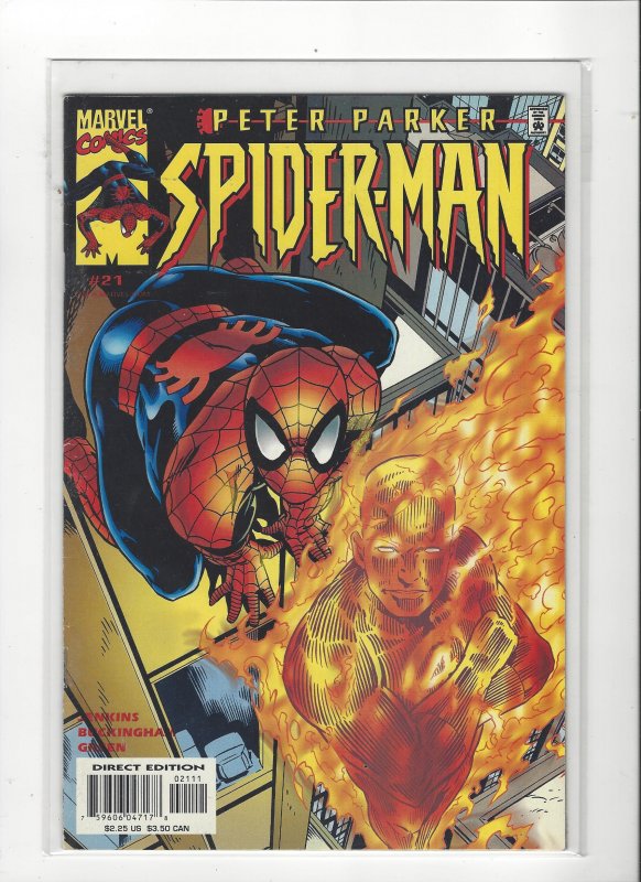 Peter Parker Spider-Man (Vol 2) #21 Human Torch  Marvel Comic VF/NM