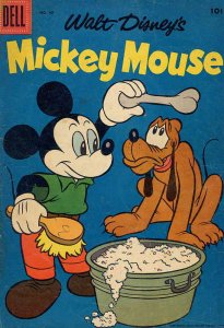 Mickey Mouse (Walt Disney's) #49 GD ; Dell | low grade comic August 1956 Pluto D