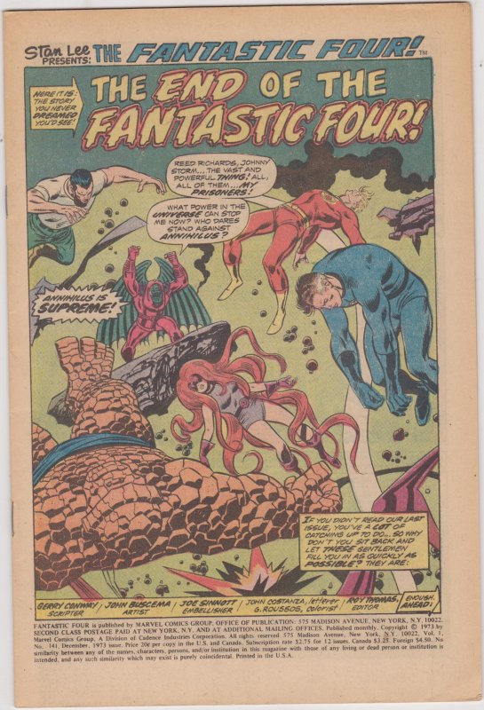 Fantastic Four #141