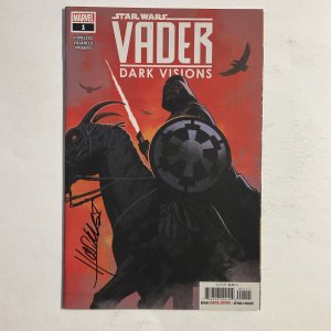 Star Wars Vader Dark Visions 1 2019 Signed by Dennis Hopeless Marvel Nm