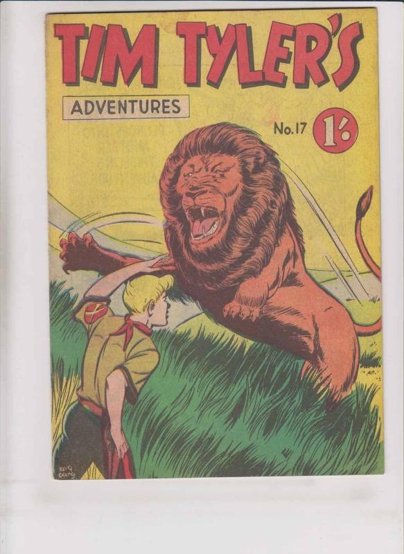 Tim Tyler's Adventures #17 FN photo-type press - silver age comic - australia? 