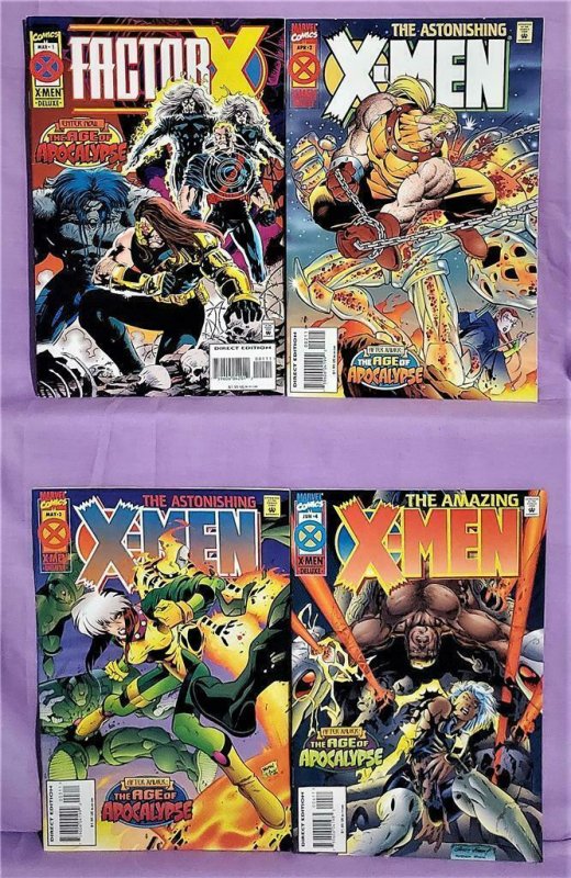 X-MEN AGE OF APOCALYPSE 4 Pack Astonishing Amazing Factor X (Marvel 1995)