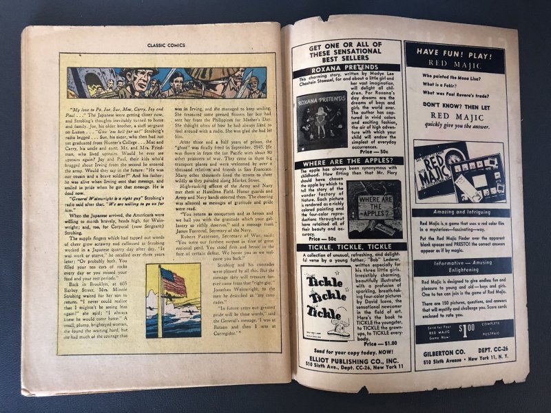 Classic Comics/ Classics Illustrated #33 (1947) Sherlock Holmes 1st Print HRN 33