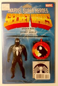 Secret Wars #1  (9.2, 2015) Action Figure Cover, 1st App God Emperor Doom