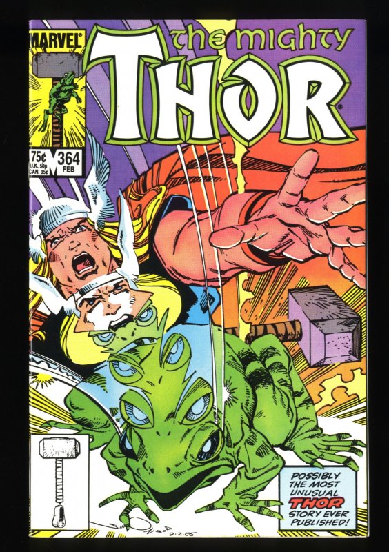 Thor #364 VF/NM 9.0 1st Appearance Throg!