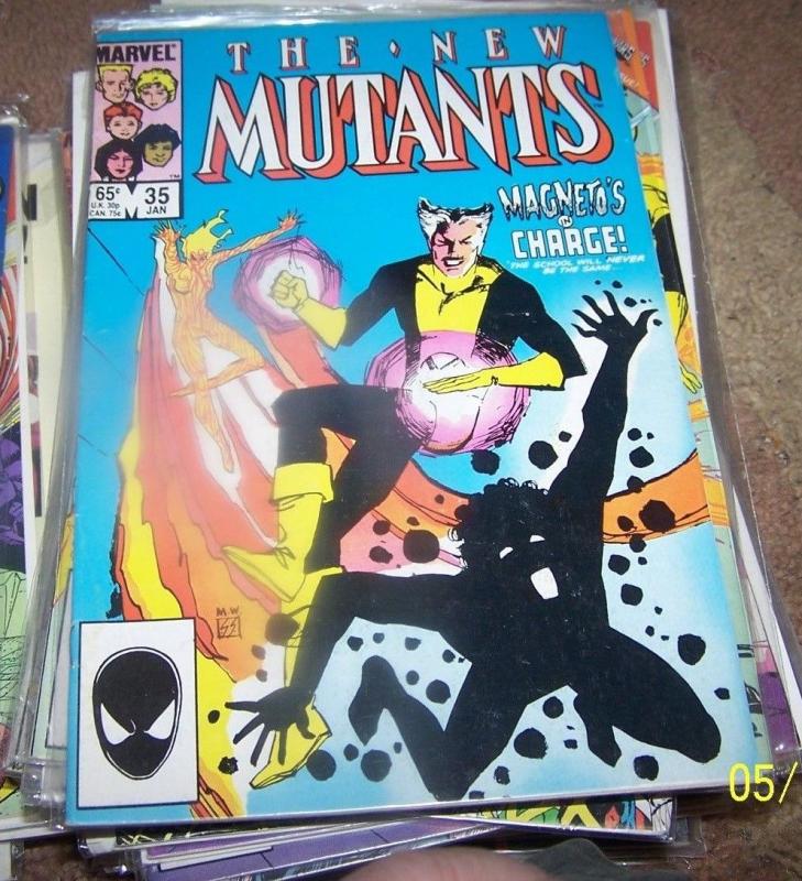 NEW MUTANTS  # 35  1986  marvel   X MEN   magneto  