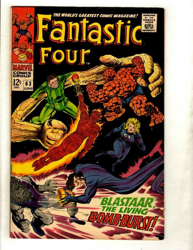Fantastic Four # 63 VF- Marvel Comic Book Silver Age Thing Human Torch Doom GK1