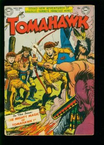 TOMAHAWK #8 1951- DC WESTERN -MIGHTY OF MAGIV- GOLDEN AGE VG