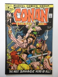 Conan the Barbarian #12 (1971) FN+ Condition stamp fc, ink bc
