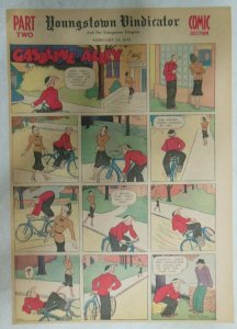 (32) Gasoline Alley Sunday Pages by Frank King from 1937 Size: 11 x 15 inches
