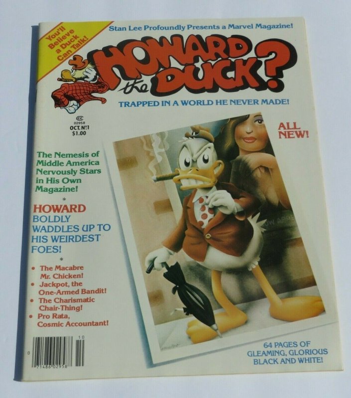 Howard The Duck #1 VF+ WP High Grade 1979 Marvel Magazine Movie TV Pop Culture