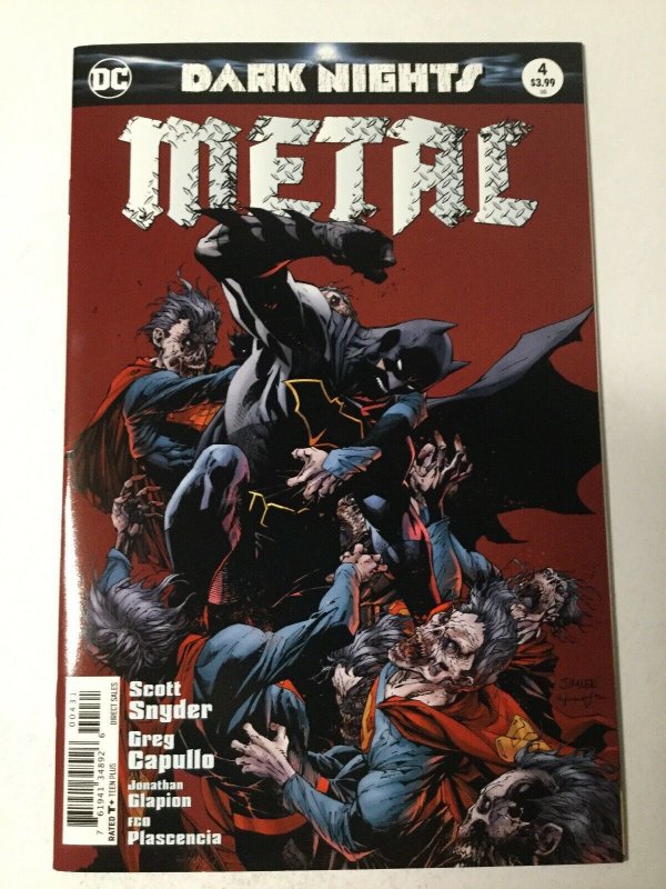 Dark Nights Metal 4 Nm Near Mint Variant Dc