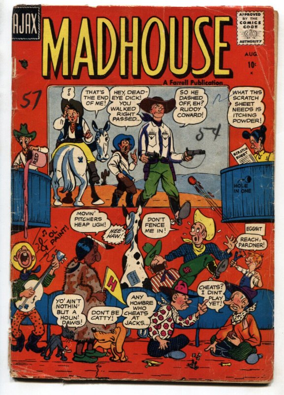 MADHOUSE #2--1957--AJAX--MAD Style--Parody comic book--RARE