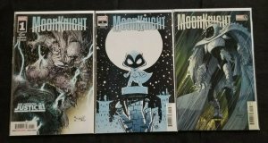 Moon Knight #1 3PC LOT - McNiven/Young/Romita Variants (9.2OB) 2021