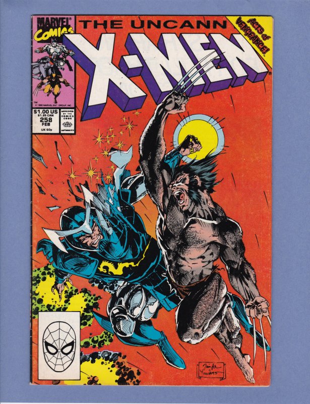 X-Men #258 VG Jim Lee Cover and Art