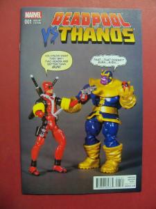 DEADPOOL VS THANOS TOY  VARIANT COVER  # 1  (N M 9.4 or better) MARVEL COMIC