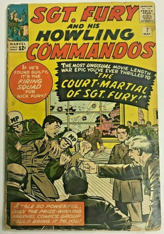 SGT. FURY#7 FR/GD 1964 MARVEL SILVER AGE COMICS