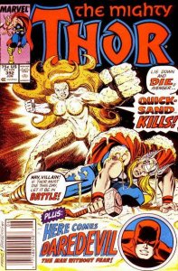 Thor #392 (Newsstand) VF ; Marvel | 1st Appearance Kevin Masterson & Quicksand